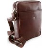 Hnědý kožený pánský crossbag 215-1713-40