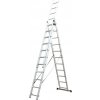 Fieldmann FZZ 4311 trojdielny rebrík, 3 x 11 priečok