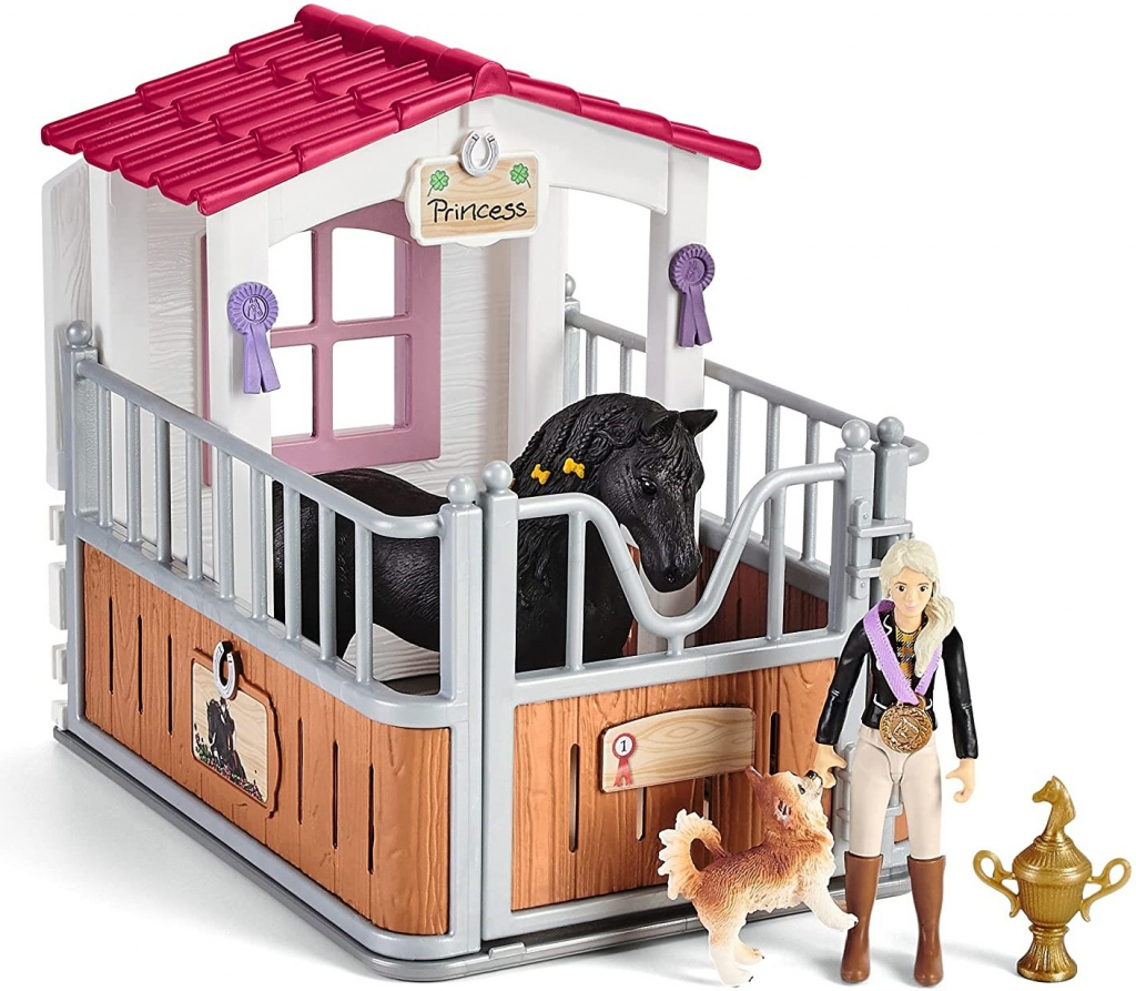 Schleich 42437 Stáj s koněm klubová Tori + Princess