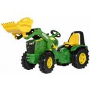 Rolly Toys Šľapací traktor John Deere + nafuk. kolesá + nakladač + radenie