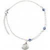 Linda's Jewelry Náramok na nohu mušlička s perlami chirurgická oceľ INR229