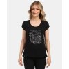 KILPI ROANE-W Čierne dámske tričko z bavlny - 46