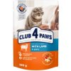 CLUB 4 PAWS Premium pre mačky s jahňacím mäsom v omáčke 100g