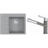 Franke SET G215 - CNG 611-62 TL/2 ŠEDÝ KÁMEN + FC 3055 ORBIT S VYTAHOVACÍ KONCOVKOU CHROM/FRAGRANIT ŠEDÝ KÁMEN