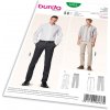 Strih Burda 6933 - Pánske nohavice, nohavice s pukmi