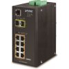 PLANET IGS-10020HPT Průmyslový Switch 8x 10/100/1000 PoE+ (270W) + 2x 100/1000 SFP, Management, -40 +75°C IGS-10020HPTv3