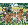 ZUTY Maľovanie podľa čísel - ZVIERATÁ NA FARME (HOWARD ROBINSON) Rámovanie: bez rámu a bez vypnutia plátna, Rozmer: 80x100 cm