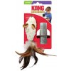 Hračka Kong Cat Refillables Feather Mouse Naplniteľná myš s catnipom a perím, polyester