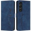 PROTEMIO 79459 ART SMILE Peňaženkový obal s remienkom pre Sony Xperia 1 VI modrý