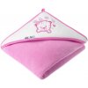 Dětská osuška 100x100 Akuku růžová s tygříkem