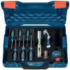 BOSCH - zahrada/dílna BOSCH GSR 18V-65 + 2× GBA 18V 5,0Ah + GAL 18V-40 + 19-dielna sada ručného náradia (0.615.A50.07K)