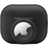 AppleKing 2v1 silikónový ochranný obal pre AirPods Pro 2 (2022) / AirTag - čierny - možnosť vrátiť tovar ZADARMO do 30tich dní