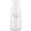 Clayre & Eef Sklenená karafa parožia so srdiečkom Love Deer 9 x 25 cm 1000 ml