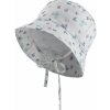 STERNTALER Klobúk letný na zaväzovanie motýliky organická bavlna UV 30+ biela dievča 51 cm 18-24 m
