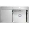 Alveus PURE 50 UP P 1123792 - Drez nerezový 860x525 mm, vanička 450x400x195 mm, lestená/brúsená nerez