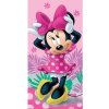 Jerry Fabrics Detská plážová osuška Minnie pink 02 Bavlna 70x140 cm