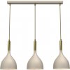 Luminex | Luster na lanku NOAK 3xE27/15W/230V béžová/zlatá | LU4006