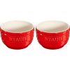 Staub Ramekin 9 cm, sada 2 kusov, červená farba, keramika