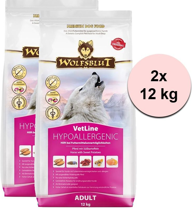 Wolfsblut VetLine Hypoallergenic 2 x 12 kg