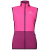 PROGRESS TARJA VEST dámska hybridná vesta s merino vlnou, červená/ružová Veľkosť: M