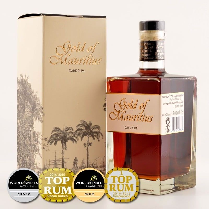 Gold of Mauritius Dark Rum 40% 0,7 l (kartón)