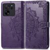 Peňaženkové puzdro Embossing Pattern Mandala Flower fialové – Xiaomi 13T / 13T Pro