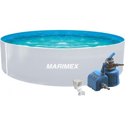 Marimex | Bazén Marimex Orlando 3,66x0,91 m s pieskovou filtráciou a príslušenstvom - motív biely | 19900125