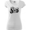 Športová motorka - Dámske tričko Pure - XL ( Biela )