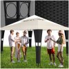 tectake 403261 záhradný altánok mona 3x4m - černá/krémová
