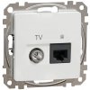 Schneider Electric Slovakia spol. s r.o. Sedna Design - SDD111469T - Dátová zásuvka RJ45 kat.6 UTP+TV individuálna - Biela