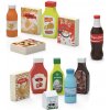 Viga Drevené Pochutiny a Nápoje Sada 12 Potravin