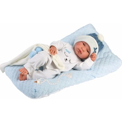 Llorens 84329 NEW BORN CHLAPČEK realistická bábätko s celovinylovým telom 43cm
