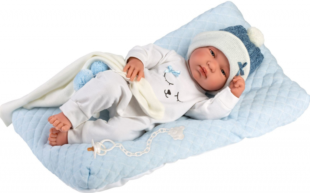 Llorens 84329 NEW BORN CHLAPČEK realistická bábätko s celovinylovým telom 43cm