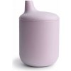 Mushie silikónový pohárik s náustkom Soft Lilac