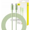 Rychlonabíjecí kabel Baseus USB-C na USB-C Habitat Series 2m 100W (zelený)