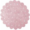 Lorena Canals koberce Pre zvieratá: Prateľný koberec Little Biscuit Pink - 140x140 kytka cm Ružová