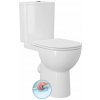 Sapho SANIVEX kombi WC, zvyšené sedenie, Rimless, spodný/zadný odpad, biela PC108WR