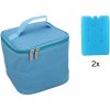 Garden Line TERMOTAŠKA 17 x 17 x 15 CM 4L KUFOR MODRÁ S DVOMA CHLADIACIMI VLOŽKAMI *9301