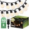 Záhradná vonkajšia svetelná reťaz Girland 8m 50x LED 3000K NESSA LUMILED