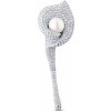 JwL Luxury Pearls trblietavá brošňa 2v1 Kvetina Kala JL0816