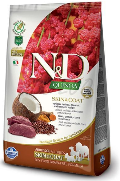 N&D Grain Free Quinoa Skin & Coat Venison 0,8 kg