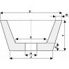 Tyrolit 49C80K9V32 Brúsny kotúč miskovitý 125 / 92 x 45 x 32 - 7,5 x 12 x 80 mm 80 T429708