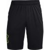 Pánske kraťasy Under Armour, TECH GRAPHIC SHORT čierna,reflexný neón XXL