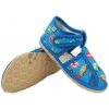 Detské inovatívne papuče RAK 100015-4 Autá modré - veľ. 20