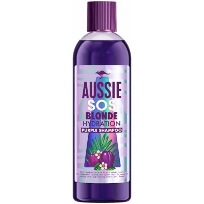 Aussie SOS Purple fialový šampón pre blond vlasy 290 ml