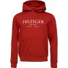 Pánska mikina Tommy Hilfiger, BIG HILFIGER HOODY červená,biela XXXL