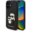 Karl Lagerfeld PU Saffiano Karl and Choupette kryt pre iPhone 16, čierny 57983122755