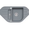 Alveus NIAGARA 60 Steel 04 1107862 - Drez Granitový 900x500mm, vanička 344x430x160mm, 100x295x70mm