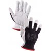 Kombinované rukavice TECHNIK PLUS, čierno-biele, veľ. 07