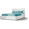 Manželská posteľ s vysokým čelom DENVER - biela Rozmer: 160x200